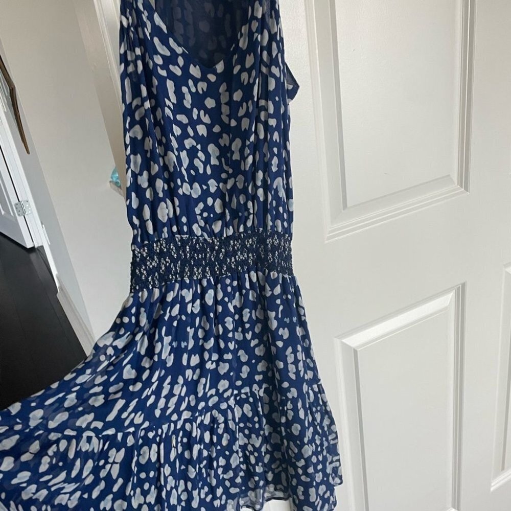 Polka  dot baby blue dress